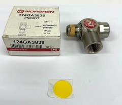NORGREN 124GA 3838 PNEUFIT 3/8X3/8″ AIR FLOW CONTROL VALVE