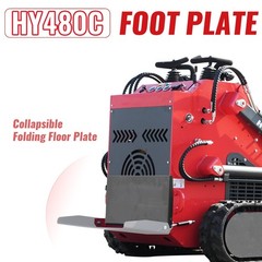 HUAYEE Free Shiping Crawler Mini Skid Steer Loader with EPA 23HP Engine in USA