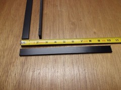 (Qty.3) 1/4″ X 3/4″ X 10″ Tivar UHMW PE Polyethylene Flat Plate Bar Stock Black