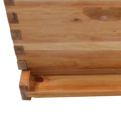 4 Layer 10 Frame Bee Hive Beeswax Coated Includes Beehive Frames and Foundations