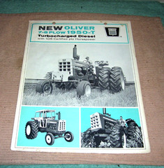 1967 Oliver 7 8 Plow 1950-T Tractor PTO 6 Cylinder Engine Brochure Specs 1950T