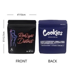 100pcs Mylar Bags Smell Proof 3.5g Food Storage Bags Zip Seal Pouch For Candy