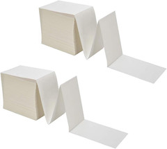 Fanfold 4 X 6 Direct Thermal Labels White Perforated Shipping Labels, 1000 Label