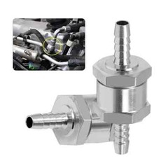 2 Pcs 8mm 5/16″ Fuel Non-Return One Way Check Valve Petrol Diesel Oil Aluminum
