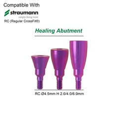 US Dental Healing Abutment Cap Fit Straumann ITI BLT/BL Implants RC NC Titanium