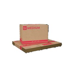 (10 pack) Medium Moving Boxes, 22 in. L x 13 in. W x 15 in. H, Kraft