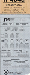 JTS Air Cooled Chiller Ultra Low Temperature -50°F, 160Ton, R404A, 460V, 3 Phase