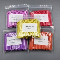 1040 Pcs/1 Pack Dental Orthodontic Ligature Ties Elastic Rubber Bands 37 Colors