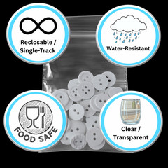 1000 Relock Zip 3″ x 5″ Clear 4Mil Bags Reclosable Top Seal Lock 3×5 Thick Bag