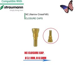 US 5Pc Fit Straumann Titanium NC Healing Abutment & Closure Cover Cap ITI BL/BLT