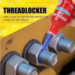 LOOLIFL Blue Thread Locker 243 Nuts-Bolts Locker, Screw Adhesive Lock Tight Seal