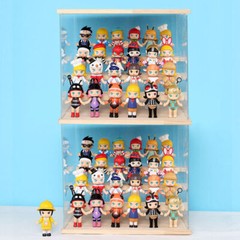 4-Tier Large Acrylic Display Case Dustproof Box for Collectibles Action Figures