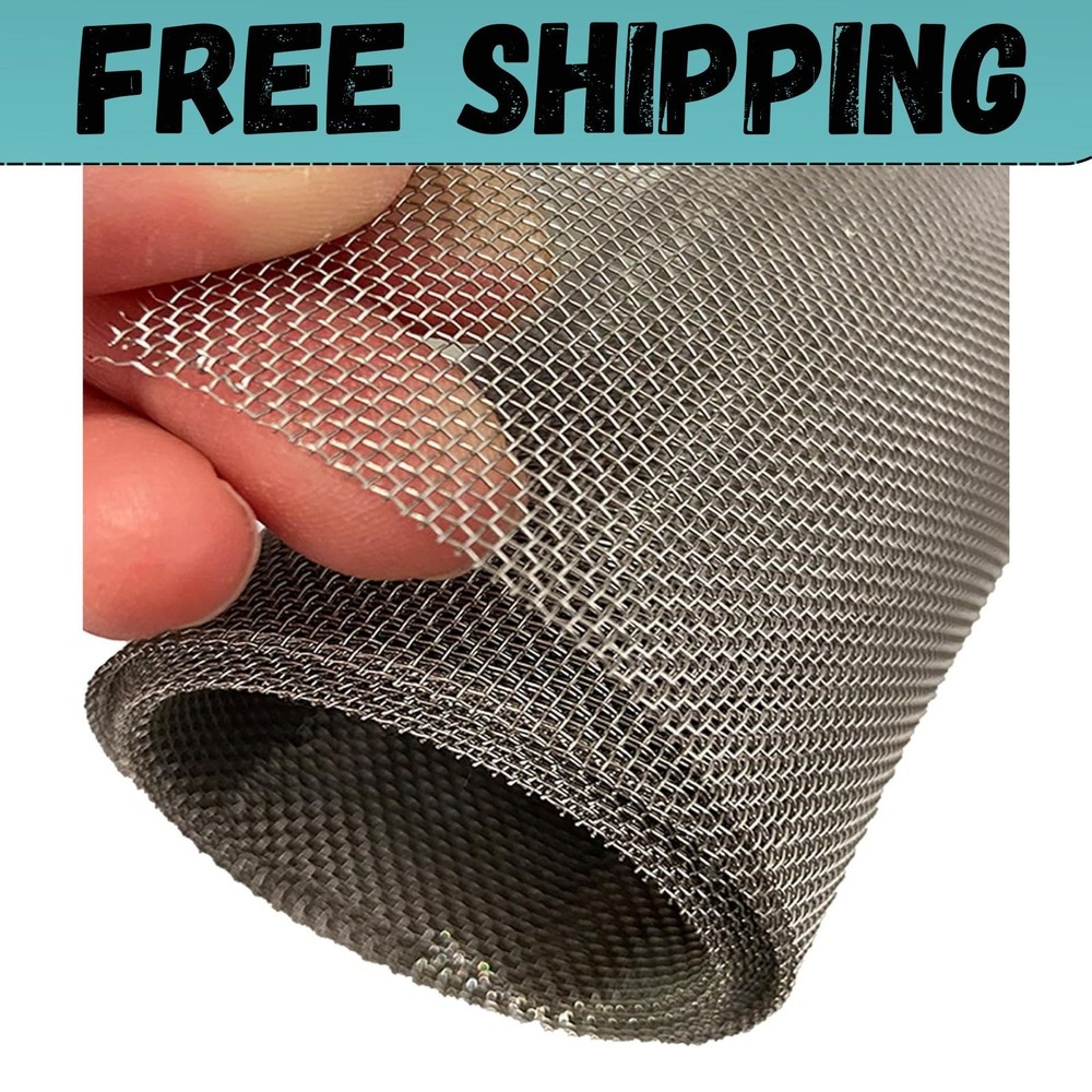304 Stainless Steel Wire Mesh Screen,15.7 X 59 Inches, 1Mm Hole 20 Mesh, No Rust
