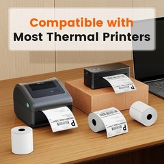 500PCS 100*150mm 4X6 Thermal Labels for Shipping Label Printer for USPS Fedex