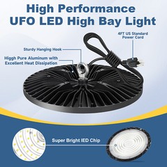 100W UFO Led High Bay Light Warehouse Factory Commercial Industrial Shop Light