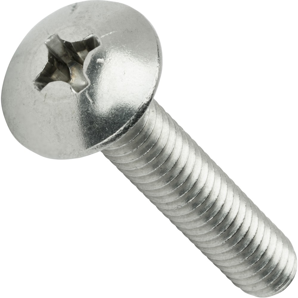 10-32 Phillips Truss Head Machine Screws Stainless Steel Wide All Lengths