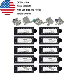 Dental Orthodontic Metal Brackets Braces Mini Roth MBT 018 022 345 Hooks MIM
