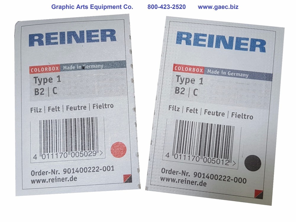 Graphic Whizard, Reiner Ink Pad/Cartridge, red or black, 10-001-GW, 10-002-GW