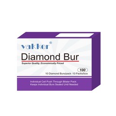 10/pk Vakker Dental FG Diamond Burs Gingival Curetage 878K-016F Fine Grit