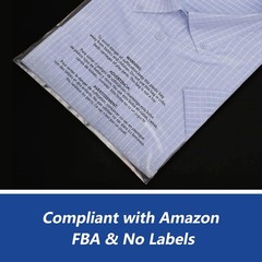 Poly Bags Resealable Suffocation Warning Clear Merchandise 1.5 mil Shirt Apparel