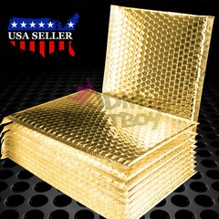 ANY SIZE Metallic Gold Poly Bubble Padded Mailers Shipping Envelopes Bag Kraft