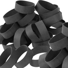 Rubber Bands Size#94 Black 35 Pieces Heavy Duty Tactical Elastic Bands Wide Stro