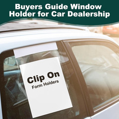 100 Pack Clip on Window Form Holder Buyers Guide Window Hangers Buyers Guide