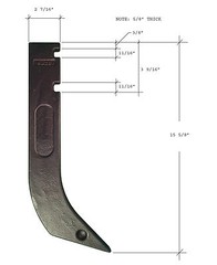 3 – Gannon Scraper Box Shanks with Scarifier Teeth – H920 & 8075