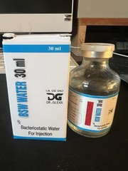 30mL Benzyl Alcohol Water 0.9% Glass Bottle