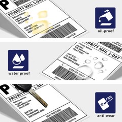 4×6 Fanfold Direct Thermal Shipping Labels for Zebra & Rollo Printers