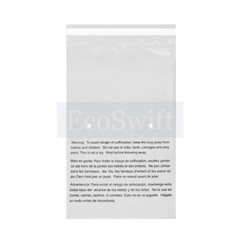 1-10000 10×13 EcoSwift Self Seal Suffocation Warning Clear Poly Bags Free Ship