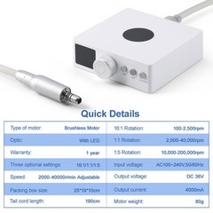 NSK Style Dental Brushless LED Electric Micro Motor Fit 1:1/1:5/16:1 Fit E-type
