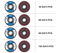 20 Pack Flap Discs 4.5 X 7/8″ Grinding Wheel T27 Flapper Wheel for Die Angle NEW