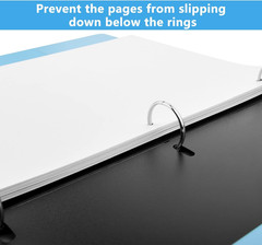 20 Flat Sheet Lifters for 11-Inch X 8.5-Inch 3 Ring Binders – 20 PCS