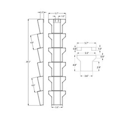 Wall Mount 5X7 Inches 5.8 Max Greeting Card Post Card Display Wire Rack Black