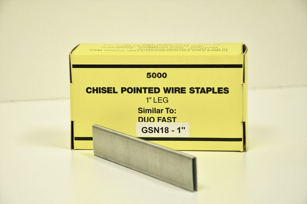 Paslode GSN18 1″ Chisel Point Staple, Galv., 1 Case of 10 Boxes (Made by Zeb)