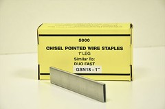 Paslode GSN18 1″ Chisel Point Staple, Galv., 1 Case of 10 Boxes (Made by Zeb)