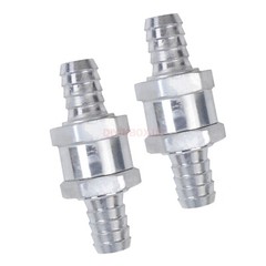 2pcs 12mm 1/2″ Fuel Non-Return One Way Check Valve Petrol Diesel Oil Aluminum