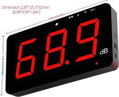 SW-525A Sound Level Meter Tester 30-130db Large Screen Red LCD Display Wall H…