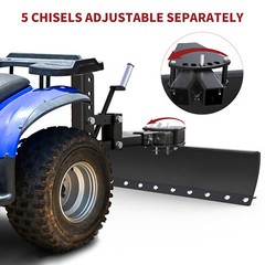 42″ Tow Behind Box Scraper Blade “2 ID Fits ATV/UTV Manual Implement Lift 1PS