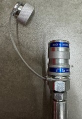 INTERCABLE FPI70S Foot Operated Hydraulic Pump, 700bar W. Pressure Gauge,3M Hose
