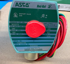 ASCO RedHat 8210G093 Solenoid Shutoff Valve 3/8in Brass 120V 150 PSI