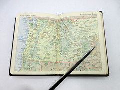 United States Travel Journal 6″ Soft Leather Cover Graphic Image Crocodile BLACK