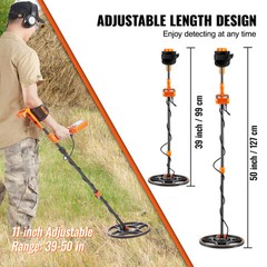 LCD Display Metal Detector 12 inch Coil Gold Digger Hunter IP68 Waterproof