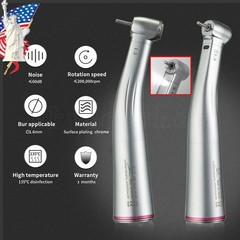 Dental 1:5 Optic LED Contra Angle Increasing Handpiece Fit NSK Electric Motor CE