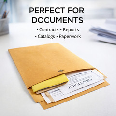 10×13 Kraft Clasp Envelopes #97 Brown 28lb Metal Clasp Catalog Mailing 10-300