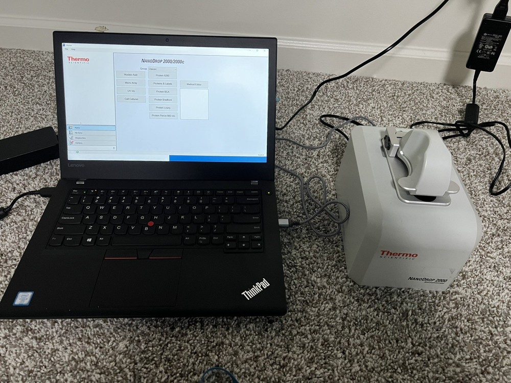 Refurbished NanoDrop 2000 Spectrophotometer with win10 Laptop 6-month warranty