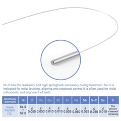 AZDENT Dental Orthodontic Super Elastic Arch Wires Round Niti/Stainless Steel