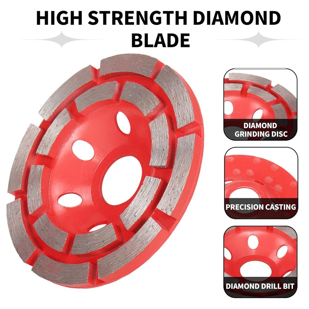 5″ Diamond Grinding CUP Wheel Disc Grinder Concrete 20 Segment 7/8″ 25/30 Grit