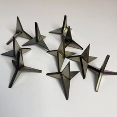50PCS Tire Puncture Spikes Heavy Portable Duty Carbon Steel Triangle RoadSpikes